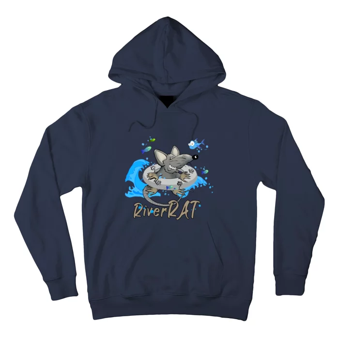 Funny River RAT Tubing Down The River Hoodie