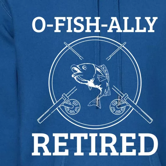 Fishing Retiret Retired Fisher Grandpa Great Gift Premium Hoodie