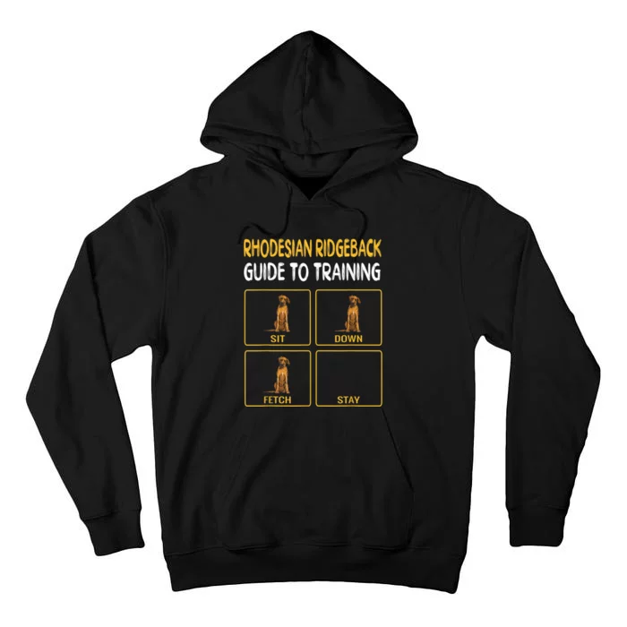 Funny Rhodesian Ridgeback Guide To Training Dog Obedience Tall Hoodie