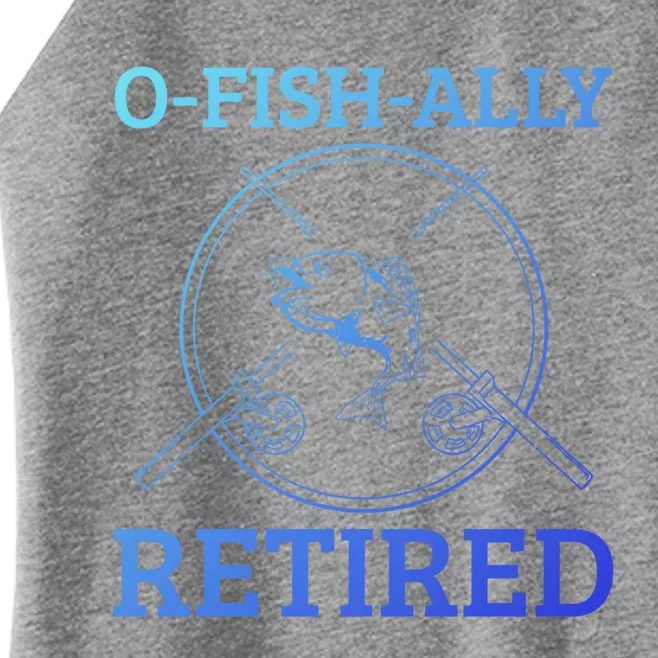 Fishing Retiret Retired Fisher Grandpa Great Gift Women’s Perfect Tri Rocker Tank