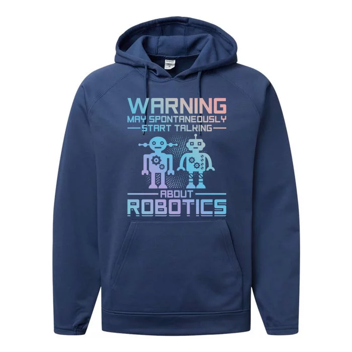 Funny Robot Robotics Robots Gift Performance Fleece Hoodie