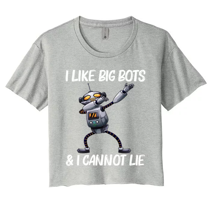 Funny Robot Robotics Technology Machine Robots Gift Women's Crop Top Tee