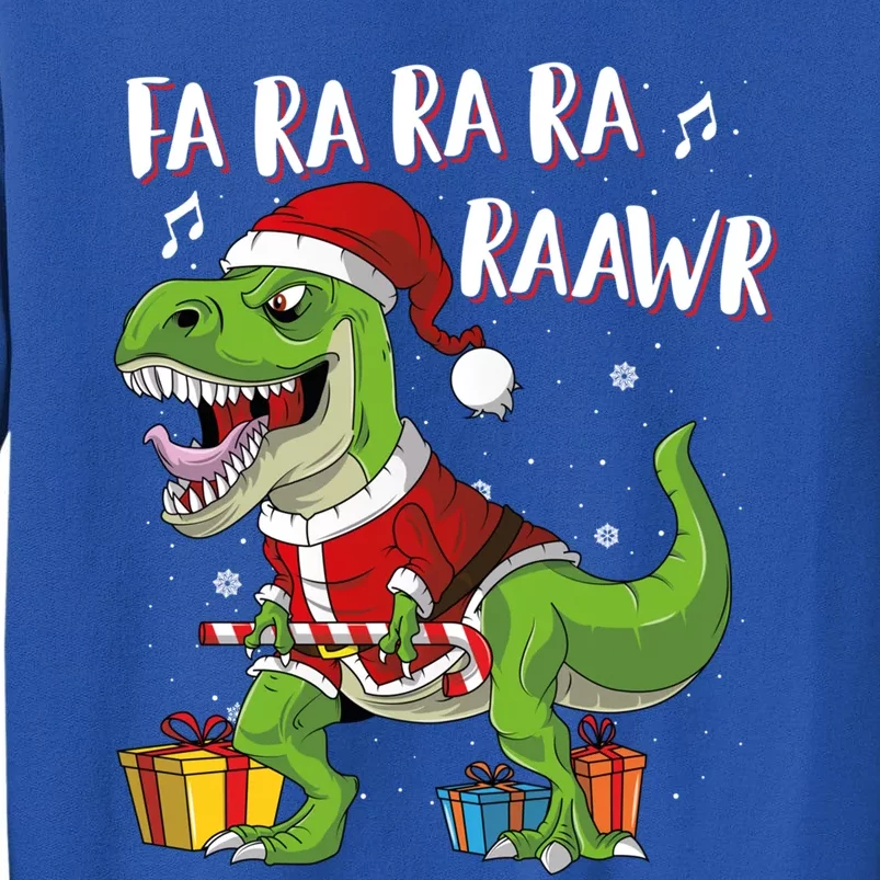 Fa Ra Ra Ra Ra Rawr Santa Dinosaur T Rex Funny Christmas Funny Gift Sweatshirt