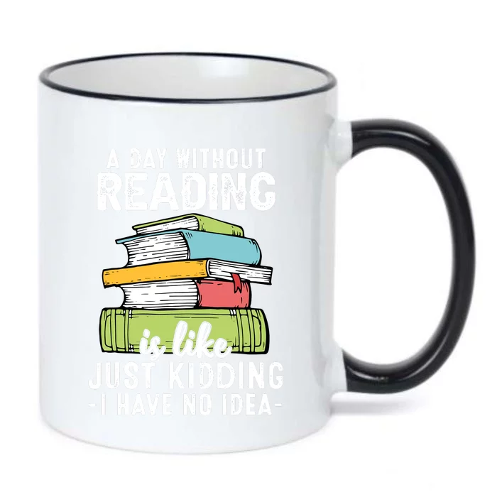 Funny Reading Reader Bookworm Saying Reading Books Lover Black Color Changing Mug