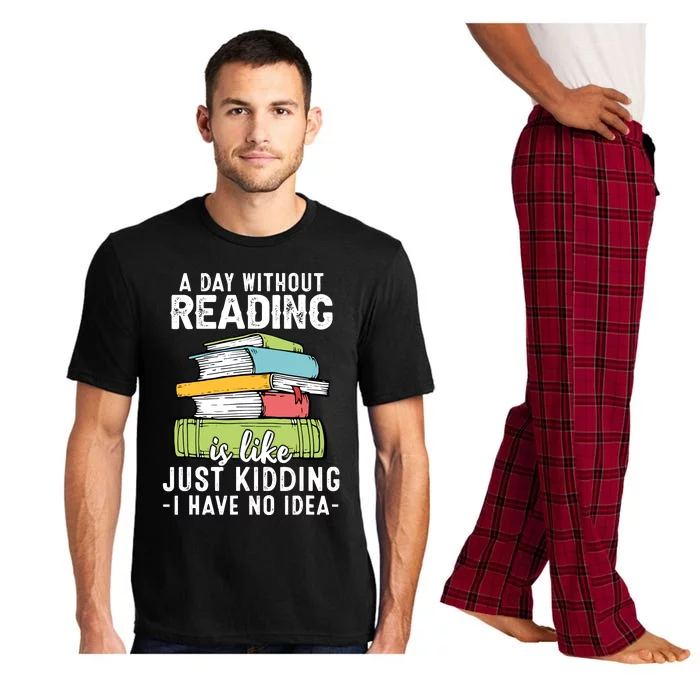 Funny Reading Reader Bookworm Saying Reading Books Lover Pajama Set