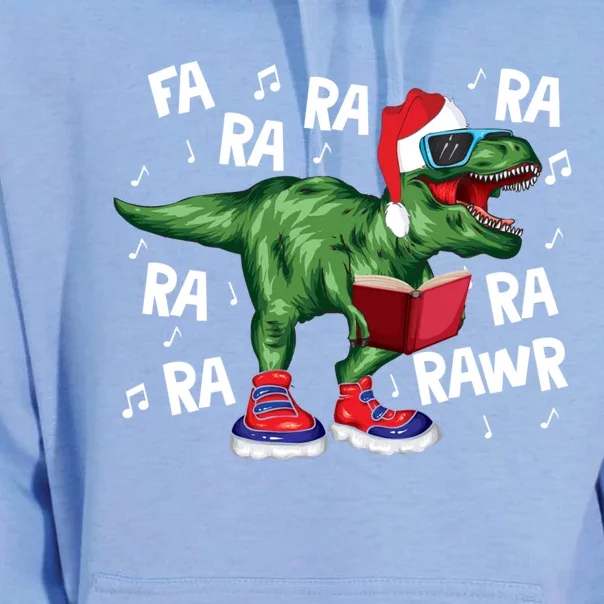 Fa Ra Ra Ra Rawr Funny Christmas Santa Trex Dinosaur Cute Gift Unisex Surf Hoodie