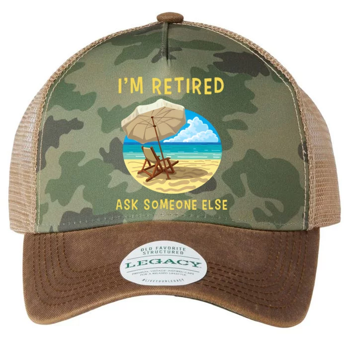 Funny Retired Retirement Gift Legacy Tie Dye Trucker Hat