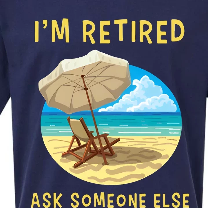 Funny Retired Retirement Gift Sueded Cloud Jersey T-Shirt