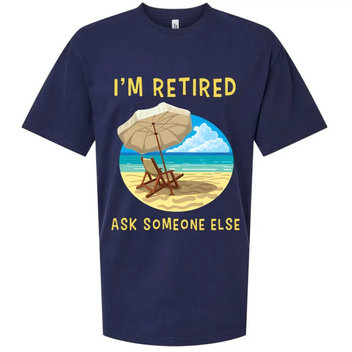 Funny Retired Retirement Gift Sueded Cloud Jersey T-Shirt