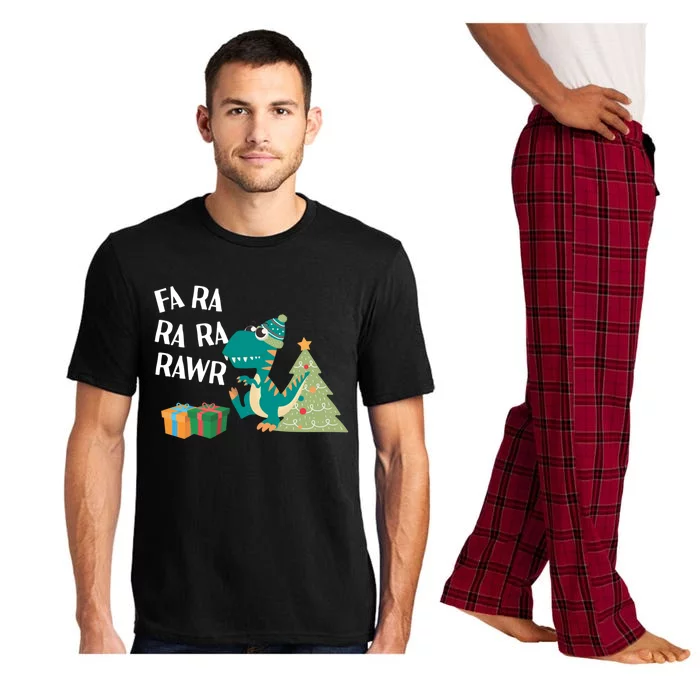 Fa Ra Ra Ra Rawr I Christmas Carol Dinosaur Gift Pajama Set