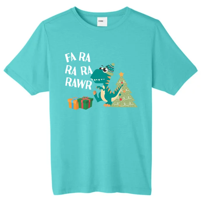 Fa Ra Ra Ra Rawr I Christmas Carol Dinosaur Gift ChromaSoft Performance T-Shirt