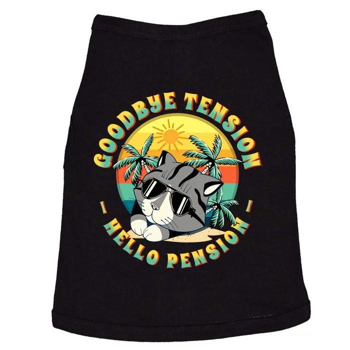 Funny Retired Retirement Gift Goodbye Tension Doggie Tank