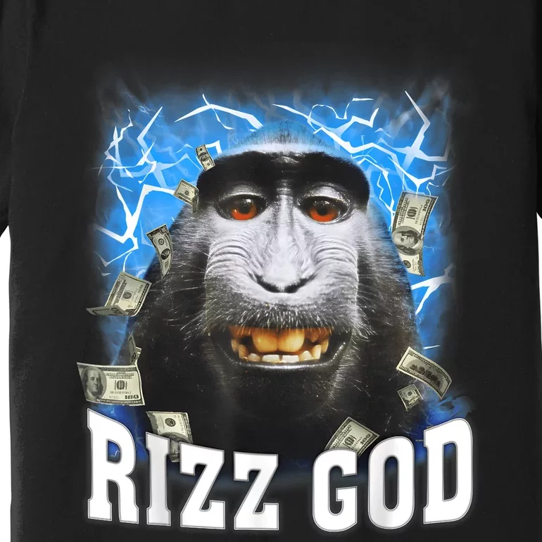 Funny Rizz Rizzler Rizz God Trending Meme Funny Rizz Premium T-Shirt