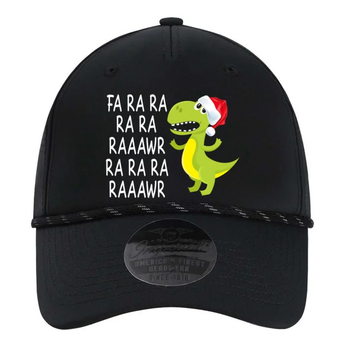 Fa Ra Ra Rawr Dinosaur Santa Hat Cute T Rex Gift Performance The Dyno Cap