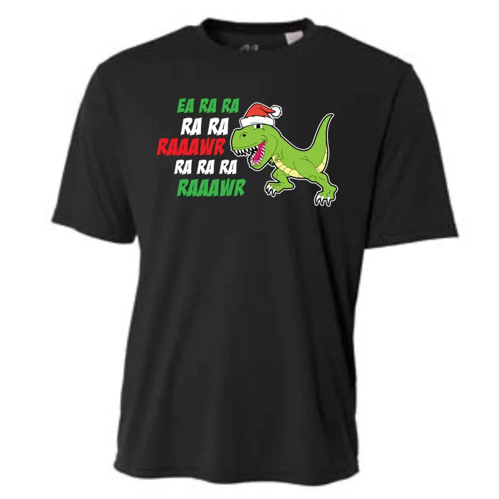 Fa Ra Ra Rawr Funny Dinosaur Christmas Gift Cooling Performance Crew T-Shirt