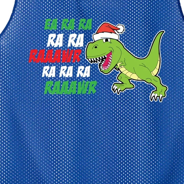 Fa Ra Ra Rawr Funny Dinosaur Christmas Gift Mesh Reversible Basketball Jersey Tank