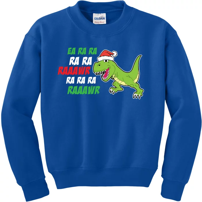 Fa Ra Ra Rawr Funny Dinosaur Christmas Gift Kids Sweatshirt