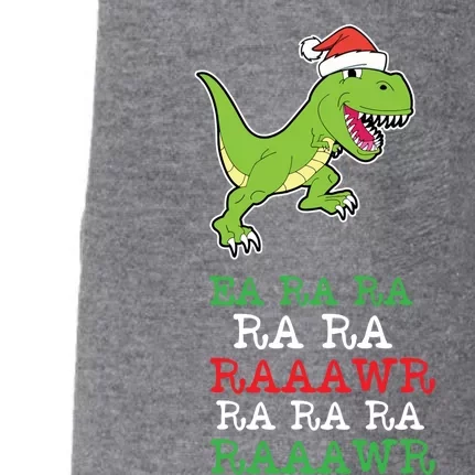 Fa Ra Ra Rawr Funny Dinosaur Christmas Gift Doggie 3-End Fleece Hoodie