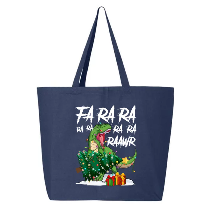 Fa Ra Ra Rawr Santa T Rex Xmas Pajama Merry Christmas Great Gift 25L Jumbo Tote