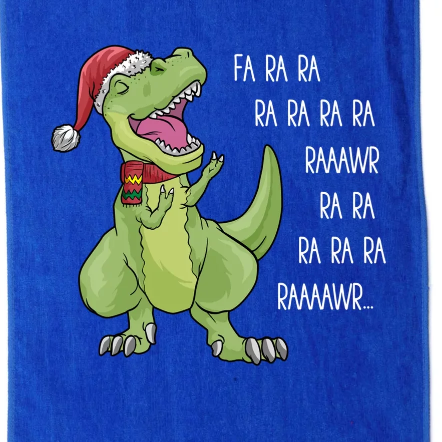 Fa Ra Ra Rawr Trex Dino Singing Great Gift Christmas Song Funny Gift Platinum Collection Golf Towel