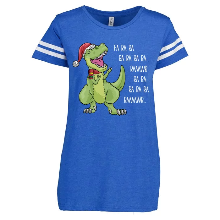 Fa Ra Ra Rawr Trex Dino Singing Great Gift Christmas Song Funny Gift Enza Ladies Jersey Football T-Shirt