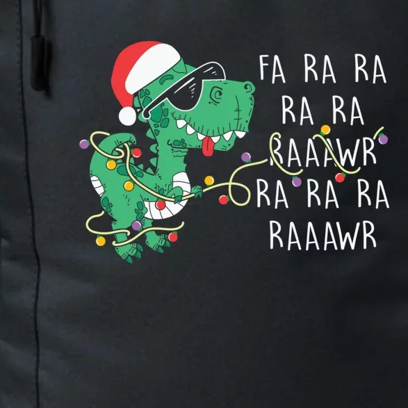 Fa Ra Ra Rawr Santa Dinosaur Christmas Trex Family Pajamas Gift Daily Commute Backpack