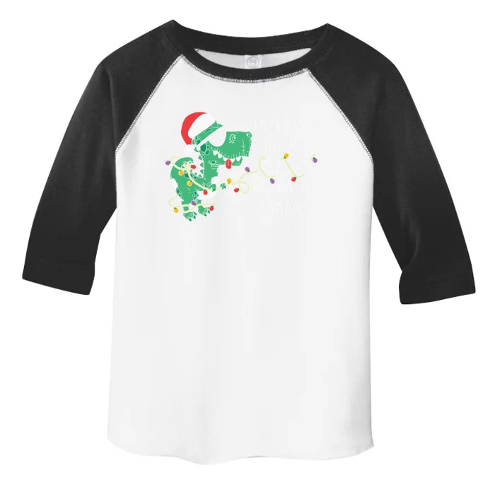 Fa Ra Ra Rawr Santa Dinosaur Christmas Trex Family Pajamas Gift Toddler Fine Jersey T-Shirt