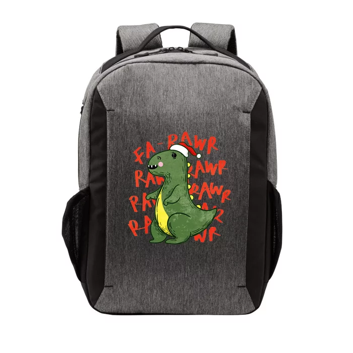 Fa Ra Ra Rawr Santa Hat T Rex Dinosaur Christmas Cool Gift Vector Backpack