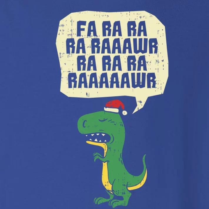 Fa Ra Rawr Christmas Trex Funny Santa Dinosaur Gift Toddler Long Sleeve Shirt