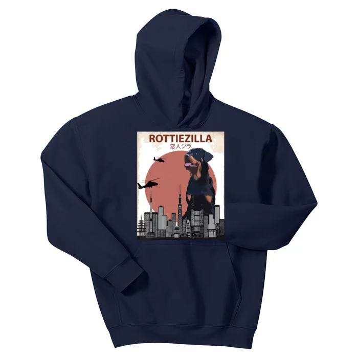 Funny Rottweiler Rottie Dog Lovers Gift Kids Hoodie