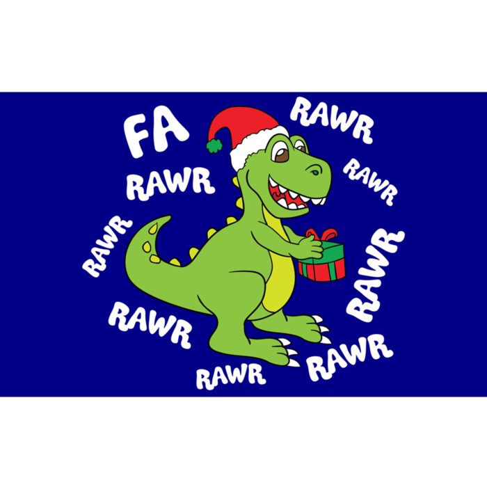 Fa Ra Ra Rawr Santasaurus Tfunny Giftrex Dino Santa Claus Dinosaur Cool Gift Bumper Sticker