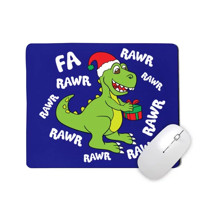 Fa Ra Ra Rawr Santasaurus Tfunny Giftrex Dino Santa Claus Dinosaur Cool Gift Mousepad