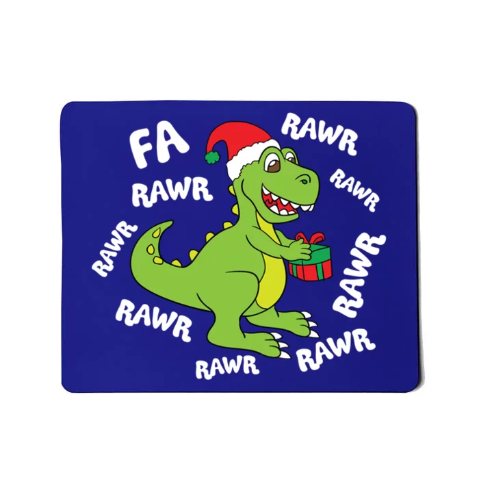 Fa Ra Ra Rawr Santasaurus Tfunny Giftrex Dino Santa Claus Dinosaur Cool Gift Mousepad