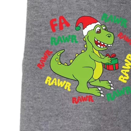 Fa Ra Ra Rawr Santasaurus Tgiftrex Dino Santa Claus Dinosaur Gift Doggie 3-End Fleece Hoodie