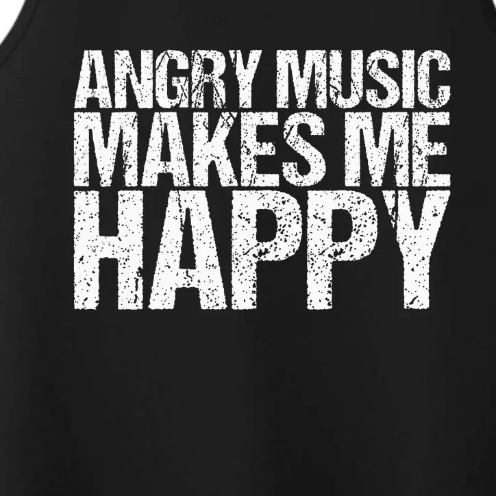 Funny Rockn Roll Saying For A Hard Rock Music Fan Performance Tank