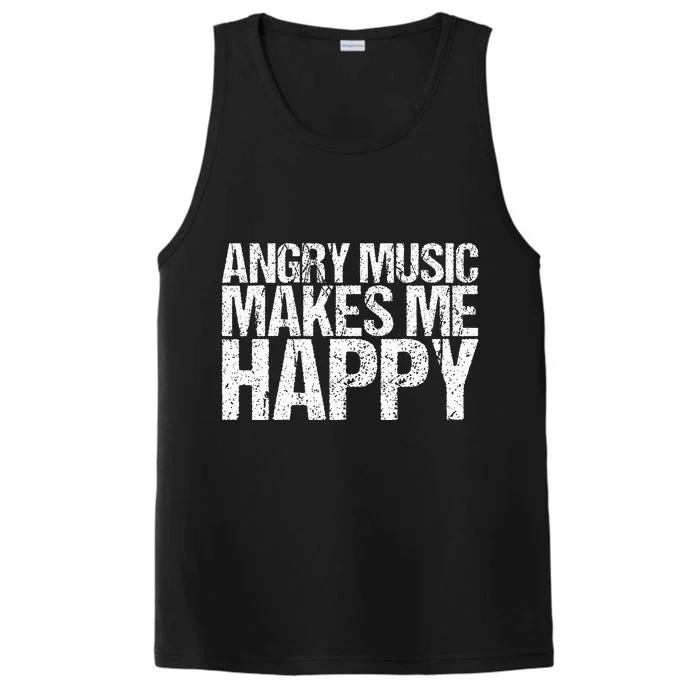 Funny Rockn Roll Saying For A Hard Rock Music Fan Performance Tank