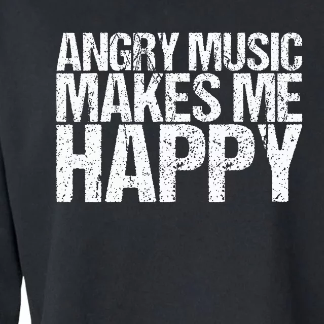 Funny Rockn Roll Saying For A Hard Rock Music Fan Cropped Pullover Crew