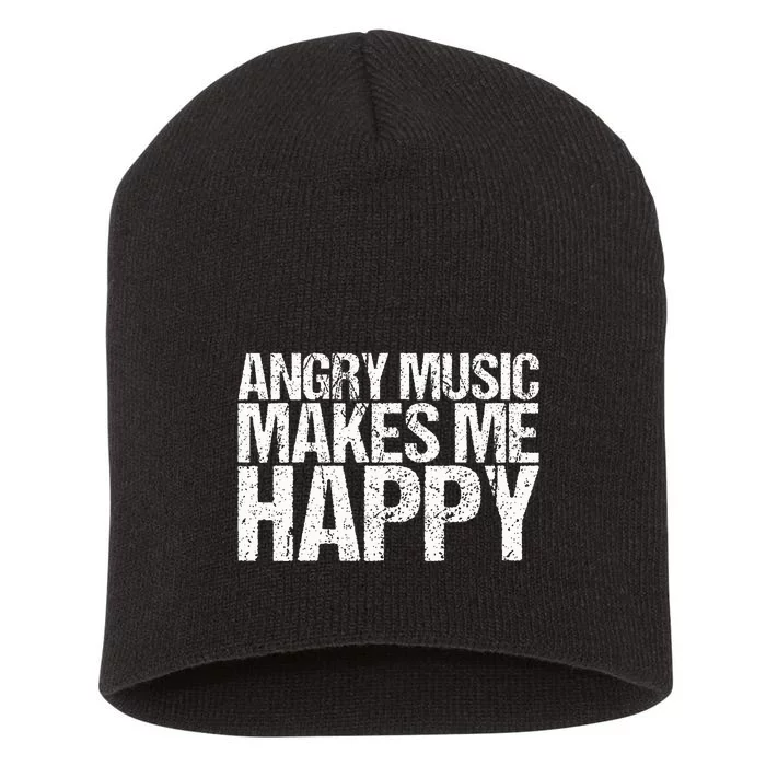 Funny Rockn Roll Saying For A Hard Rock Music Fan Short Acrylic Beanie