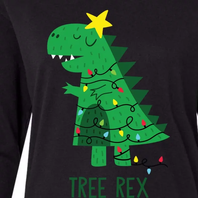 Fa Ra Ra Rawr Tree Rex Funny Merry Christmas Dinosaur Great Gift Womens Cotton Relaxed Long Sleeve T-Shirt