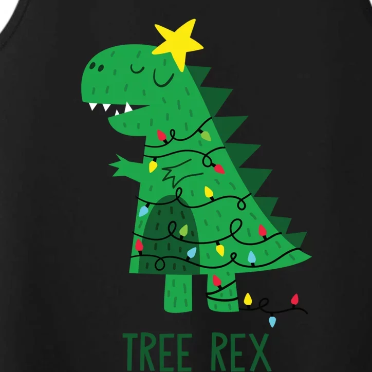 Fa Ra Ra Rawr Tree Rex Funny Merry Christmas Dinosaur Great Gift Performance Tank