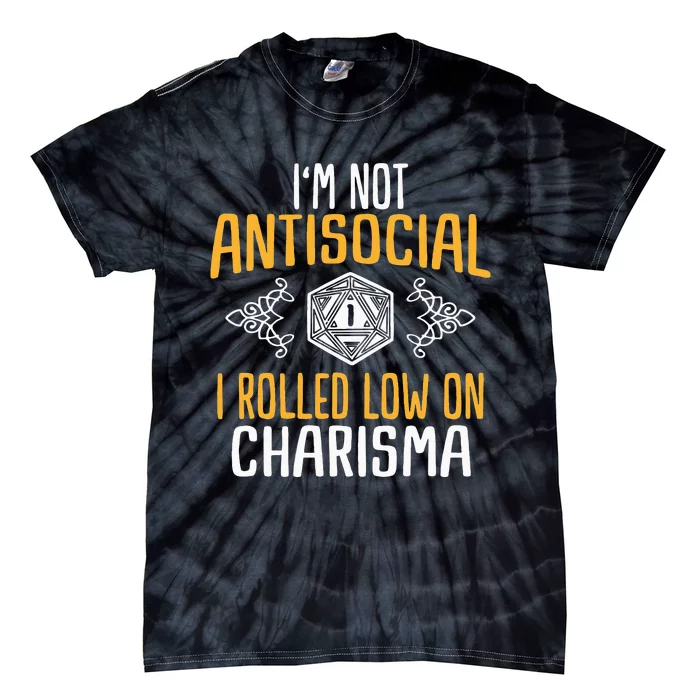 Funny RPG Rolled Low Charisma Tie-Dye T-Shirt