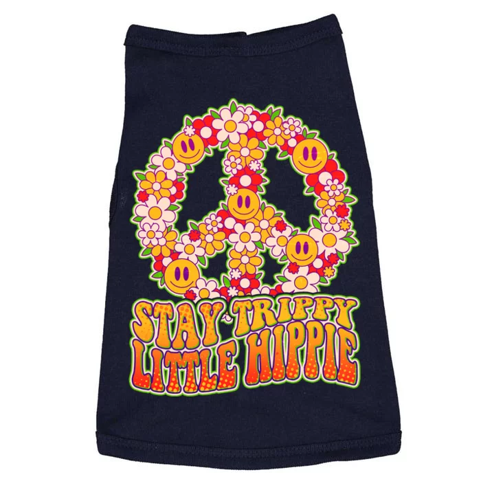 Funny Retro Sixties 60's Stay Trippy Little Hippie Peace Doggie Tank