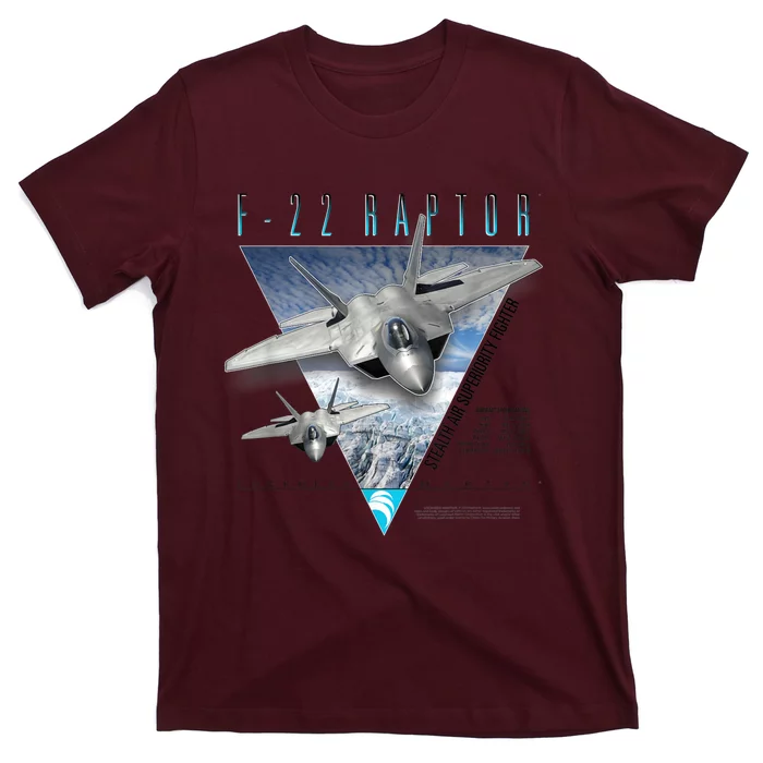 F22 Raptor Stealth Air Superiority Fighter T-Shirt