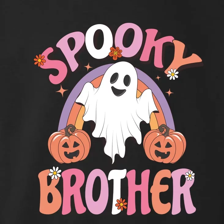 Family Retro Spooky Brother Groovy Retro Halloween Ghost Costume Gift Toddler Hoodie