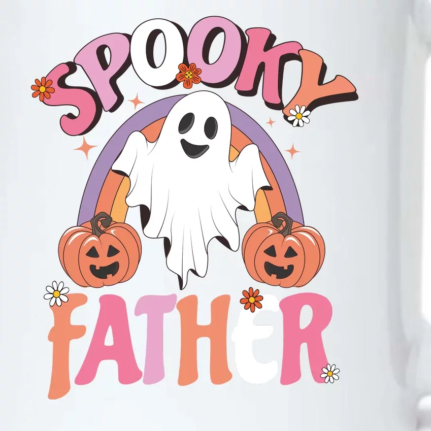 Family Retro Spooky Father Groovy Retro Halloween Ghost Costume Gift Black Color Changing Mug