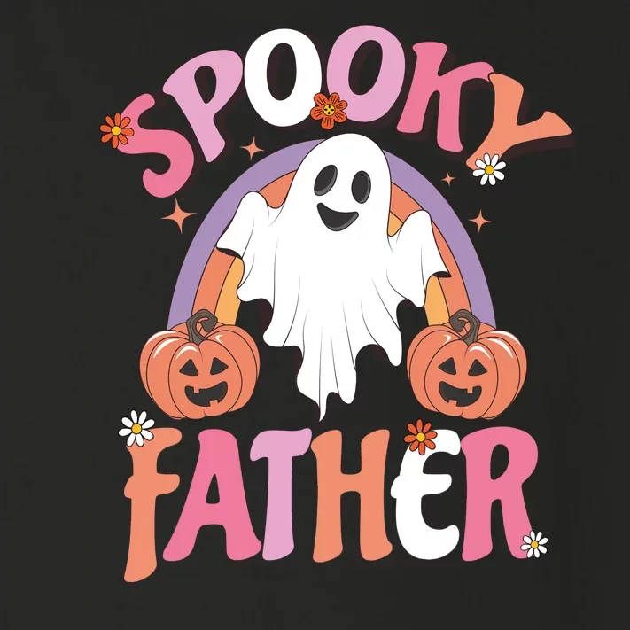 Family Retro Spooky Father Groovy Retro Halloween Ghost Costume Gift Toddler Long Sleeve Shirt