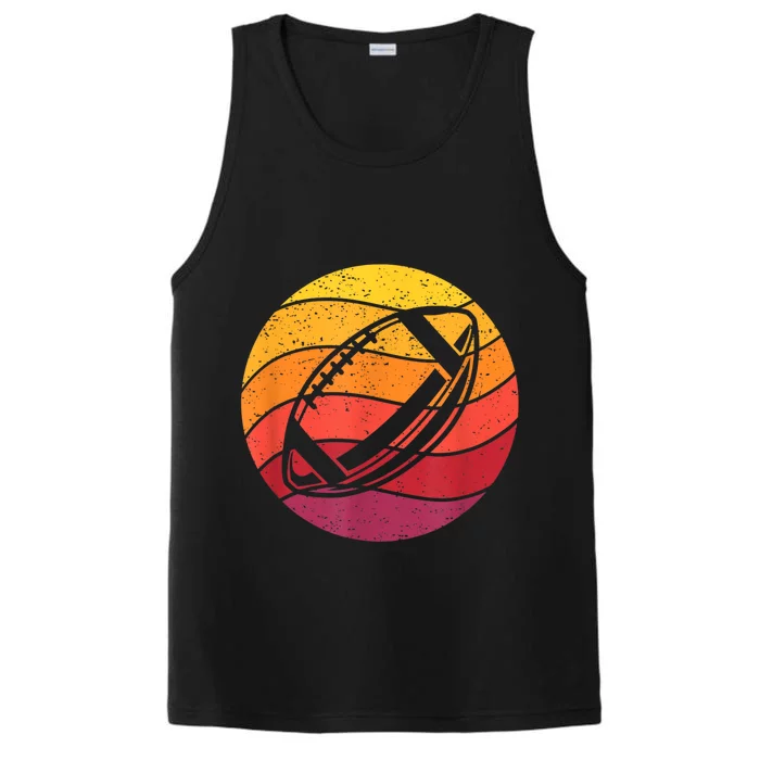 Football Retro Style Vintage Performance Tank