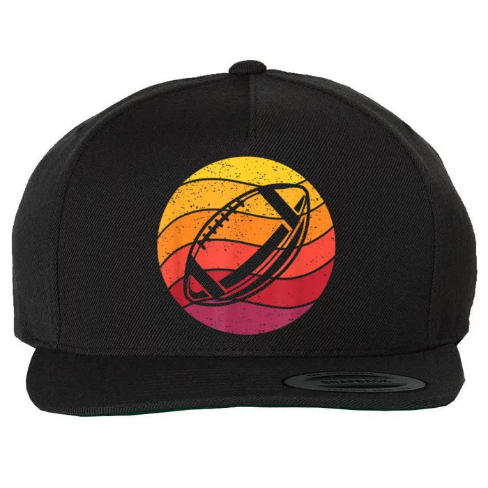 Football Retro Style Vintage Wool Snapback Cap