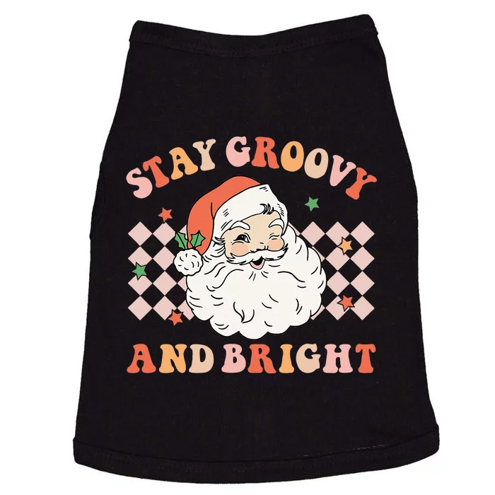 Festive Retro Santa Christmas Holiday Sweater Doggie Tank