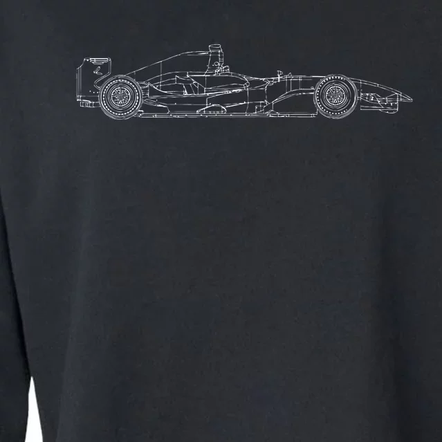 Formula Racecar Schematic Race Car Driver Formula Racing Cropped Pullover Crew